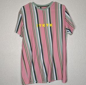 Vox populi for the people - iykyk striped tee size large (d)